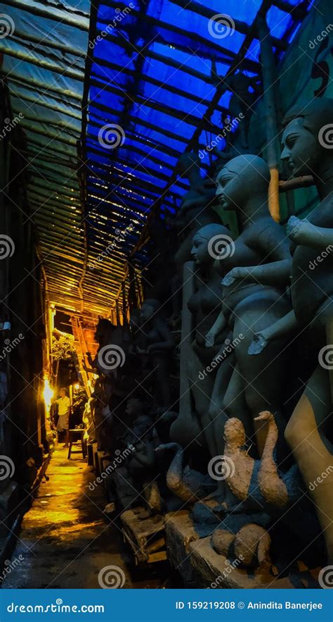 Making Of Durga Editorial Stock Photo Image Of Artist 159219208