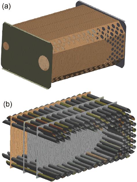 Finite Element Model Of The Heat Exchanger A View From Outside And