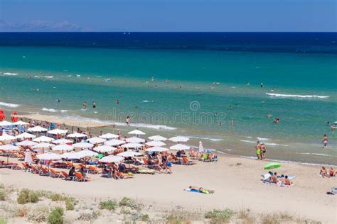 Banana Beach Of Greek Island Zakynthos Editorial Image Image Of Coast