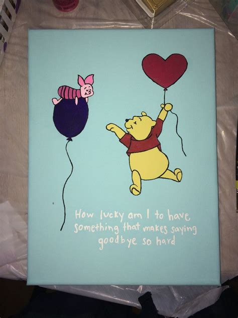 Winnie The Pooh And Piglet Too 9x12 Disney Canvas Paintings Disney