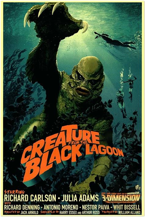 Amazon CARTEL 595967 Creature From The Black Lagoon Vintage Horror