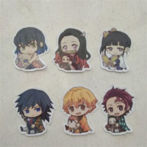 Stiker Sticker Anime Lengkap Kimetsu No Yaiba Demon Slayer Seri 1