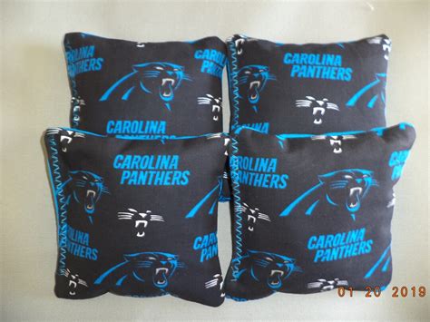 Cornhole Bags Carolina Panthers Corn Hole Bean Bags Baggo Bags Tailgate