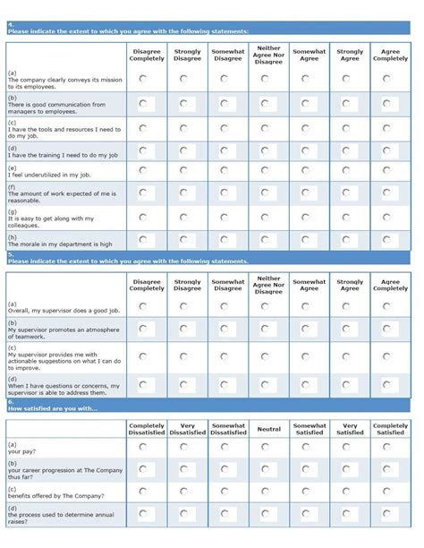 Template Ideas Employee Satisfaction Surveys Exceptional in Employee ...