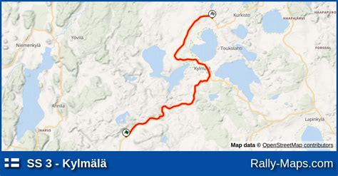 Ss 3 Kylmälä Stage Map Korpilampi Ralli 1980 🌍 Rally