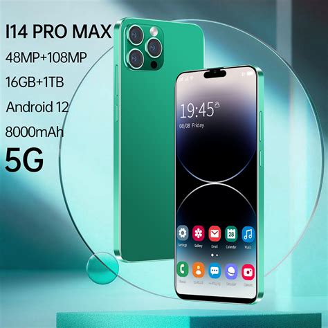 I14 Pro Max 7 3 Polegadas 16 Gb 1TB Smartphone Destravado 8000mAh