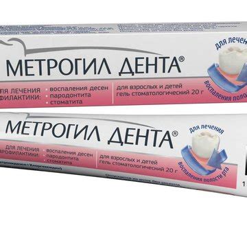 МЕТРОГИЛ ДЕНТА гель - инструкция по применению, цена, дозировки ...