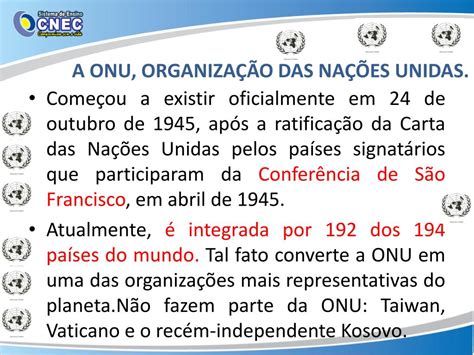 Ppt Onu Origem E Seu Papel Na Atualidade Powerpoint Presentation