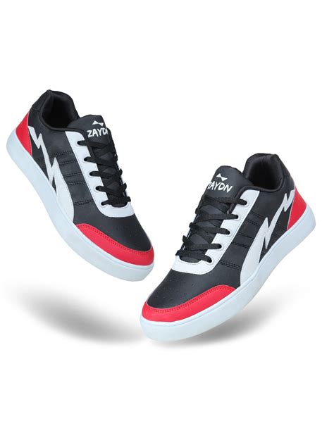 ZAYDN Sneakers For Men Black Red