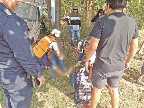 Dos Lesionados al Derrapar en Motocicleta Periódico El Orbe