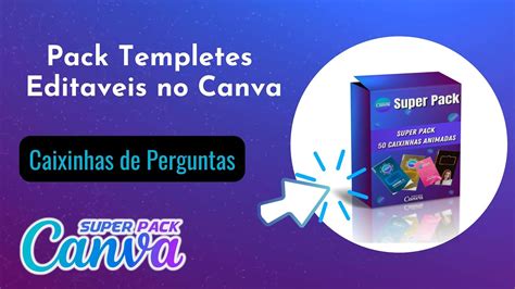 Pack Caixinhas De Perguntas Edit Veis No Canva Pack Canva Youtube