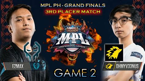 Onic Ph Vs Execration Game Mpl Ph Season Grand Finals Rd