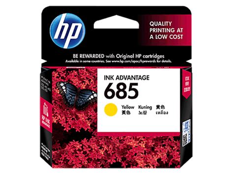 HP 685 Yellow Original Ink Advantage Cartridge HP Store Indonesia