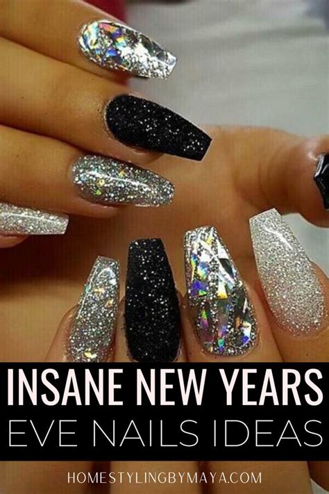 Insane New Years Eve Nails Ideas New Years Eve Nails New Years Nail
