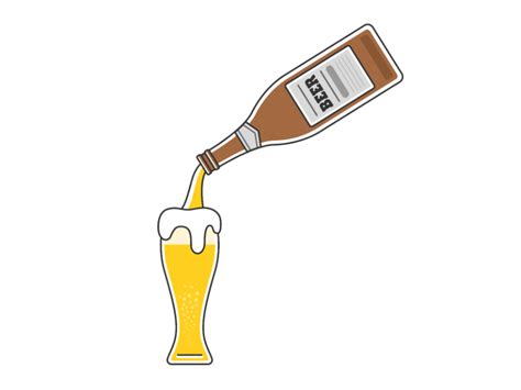 ビールジョッキに入った、泡だった生ビールの無料イラスト イラストセンター