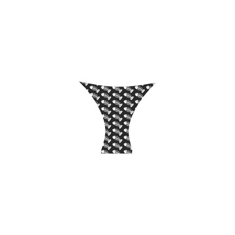 Fish Bones Pattern Custom Bikini Swimsuit Model S Id D