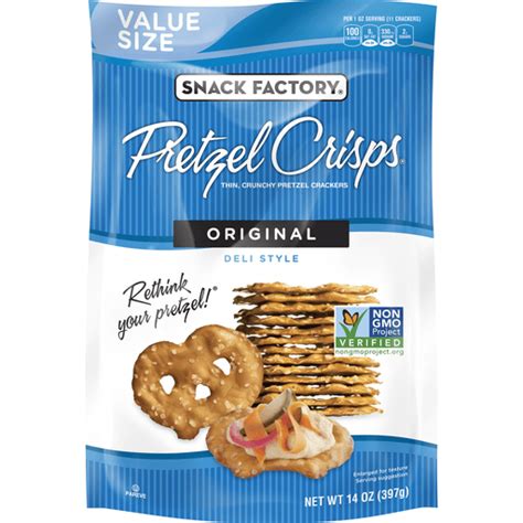 Pretzel Crisps® Original Deli Style Pretzel Crackers 14.0 oz. Bag ...