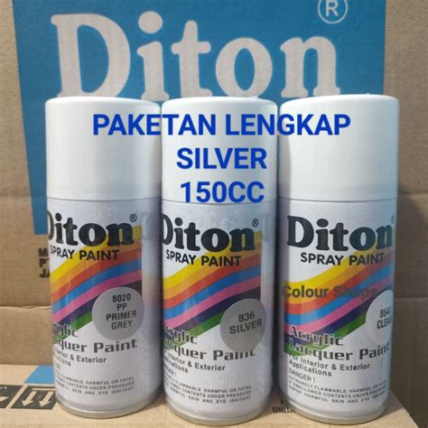 Jual Pilok Cat Diton Silver 836 Primer Grey Epoxy 8020 Clear 8540