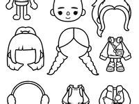 9 ideas de Uncolored Paper Dolls en 2024 plantilla para muñeca de