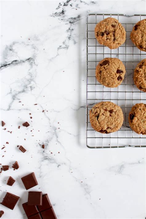 Havermoutkoekjes Met Chocolade En Rozijnen Een Lepeltje Lekkers