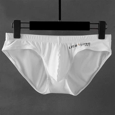 Männer Sexy Low Waist Ice Silk Höschen Schlüpfer Bikini Unterwäsche D eBay