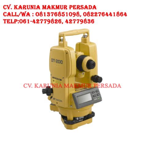 Jual Digital Theodolite Meter Topcon Dt Dt Oleh Cv Karunia