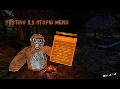 The Ii S Stupid Menu Gorilla Tag Youtube