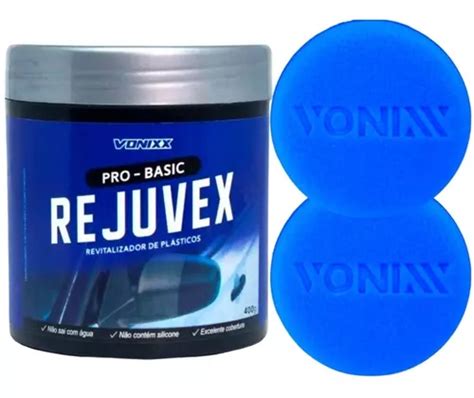 Revitalizador Plásticos 400g Rejuvex 2 Aplicadores Vonixx