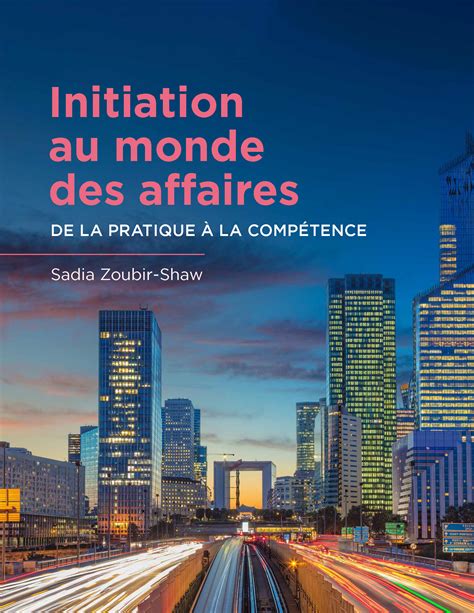 Initiation Au Monde Des Affaires Canadian Scholars