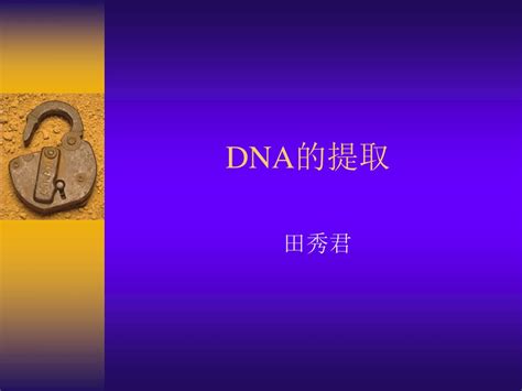 Ppt Dna 的提取 Powerpoint Presentation Free Download Id 4567753