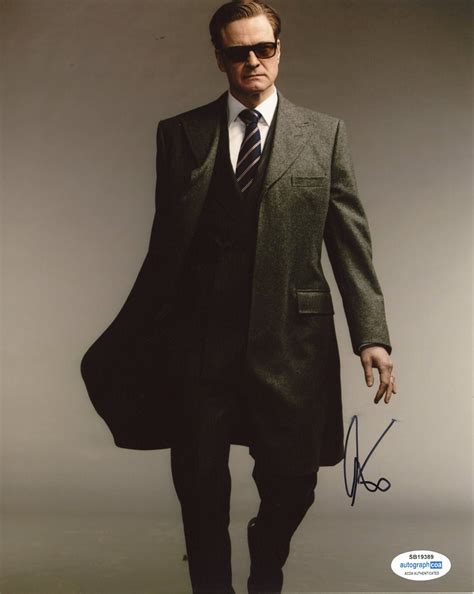 Colin Firth Kingsman Signed Autograph 8x10 Photo Acoa Outlaw Hobbies