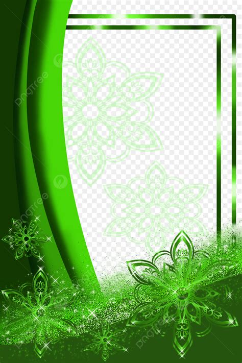 Green Frame PNG Picture, Green Frame, Grapich, Illustration, Doodle PNG ...