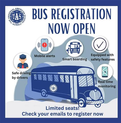 Bus Registration Now Open Universal American School