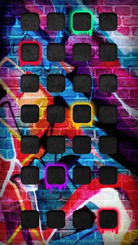 Graffiti Wall IOS App Dock IPhone Wallpaper 4K IPhone Wallpapers