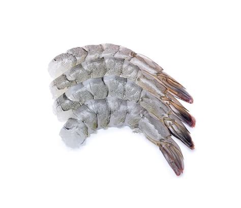 Premium Photo Raw Prawns Isolated On White Background