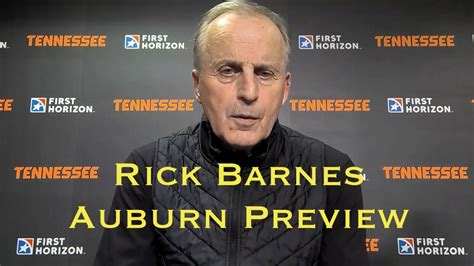 Tennessee Hc Rick Barnes Previews Auburn Showdown In Knoxville Youtube