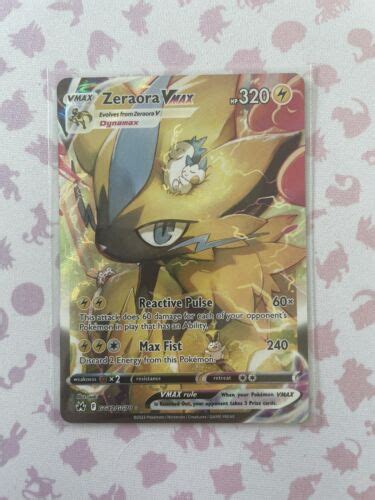 Pokémon Tcg Zeraora Vmax Crown Zenith Galarian Gallery Gg42gg70