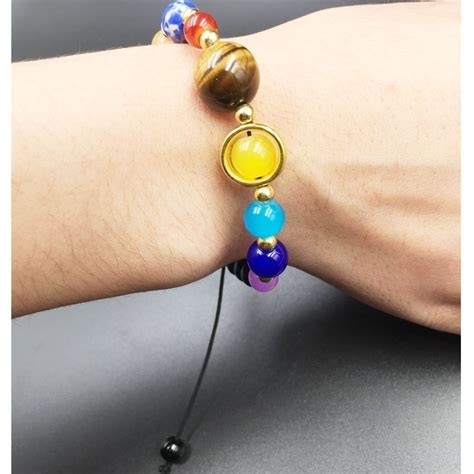 Solar System Universe Galaxy Eight Planets Bracele Vicedeal