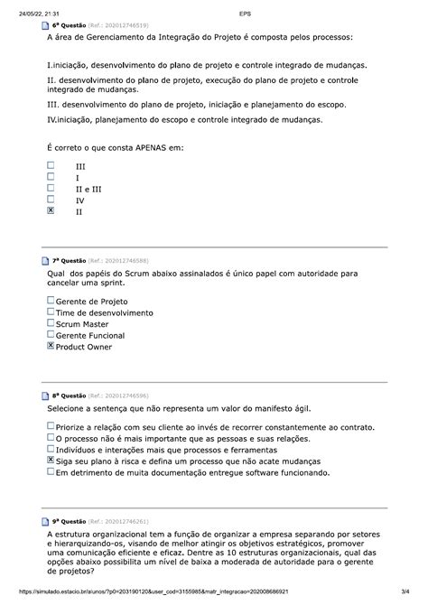 ESTACIO AV1 9PTS 2022 Gerenciamento De Projetos