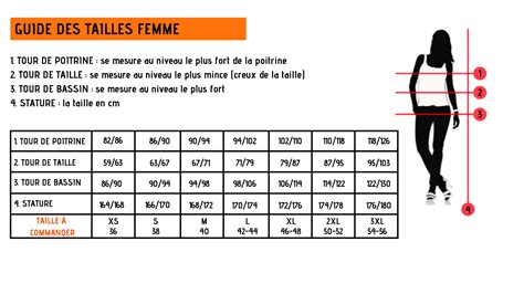 Guide Des Tailles Boutique Mode Directe