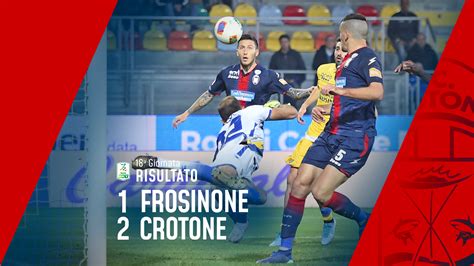 Serie Bkt Giornata Frosinone Crotone F C Crotone