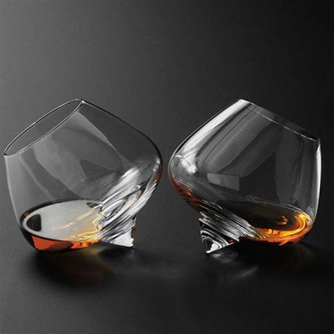 Rotating Whiskey Glass Creative Cone Base Apollobox