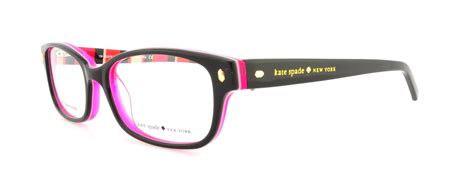 Kate Spade Plastic Womens Rectangle Eyeglasses Black 49mm Adult