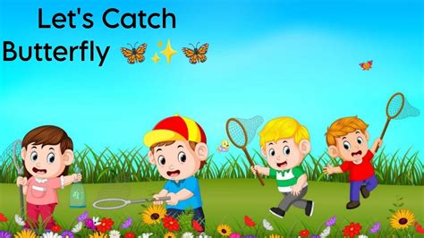 Catching Butterfly 🦋 🦋 Drawing And Colouring For Kids 👶🏻💛🌈 🦋 Youtube