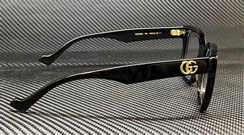 Gucci Gg0958o 004 Black Gold Women S 52 Mm Eyeglasses Ebay