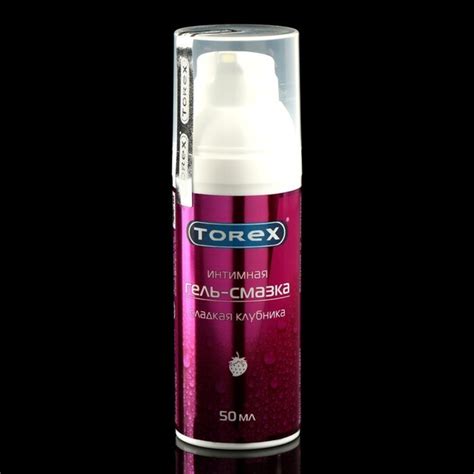 Гель-смазка интимная Torex Сладкая клубника, 50 мл 4 упаковка в заказе ...