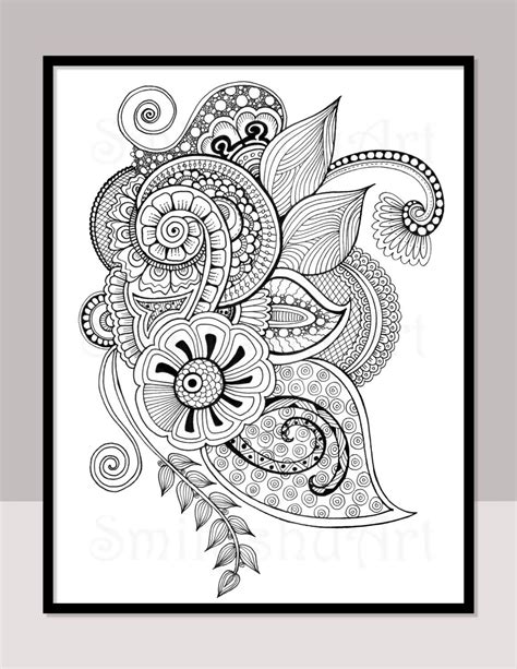 22 Henna Coloring Pages Color Info