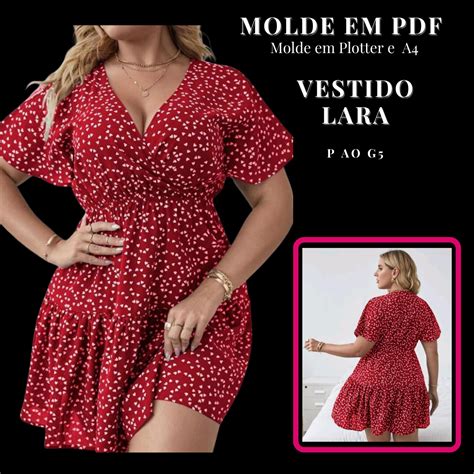 MOLDE VESTIDO LARA AMS Moldes Em PDF Hotmart