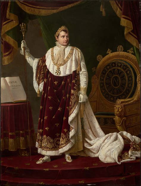 Portrait Of Napoleon I In His Coronation Robes Museum Of Fine Arts