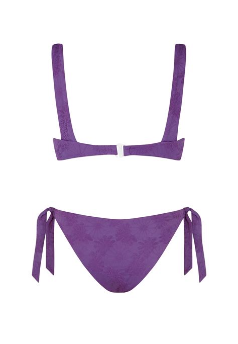 Violet Balconette Bikini Tie Violet Robin Collection Robin Collection